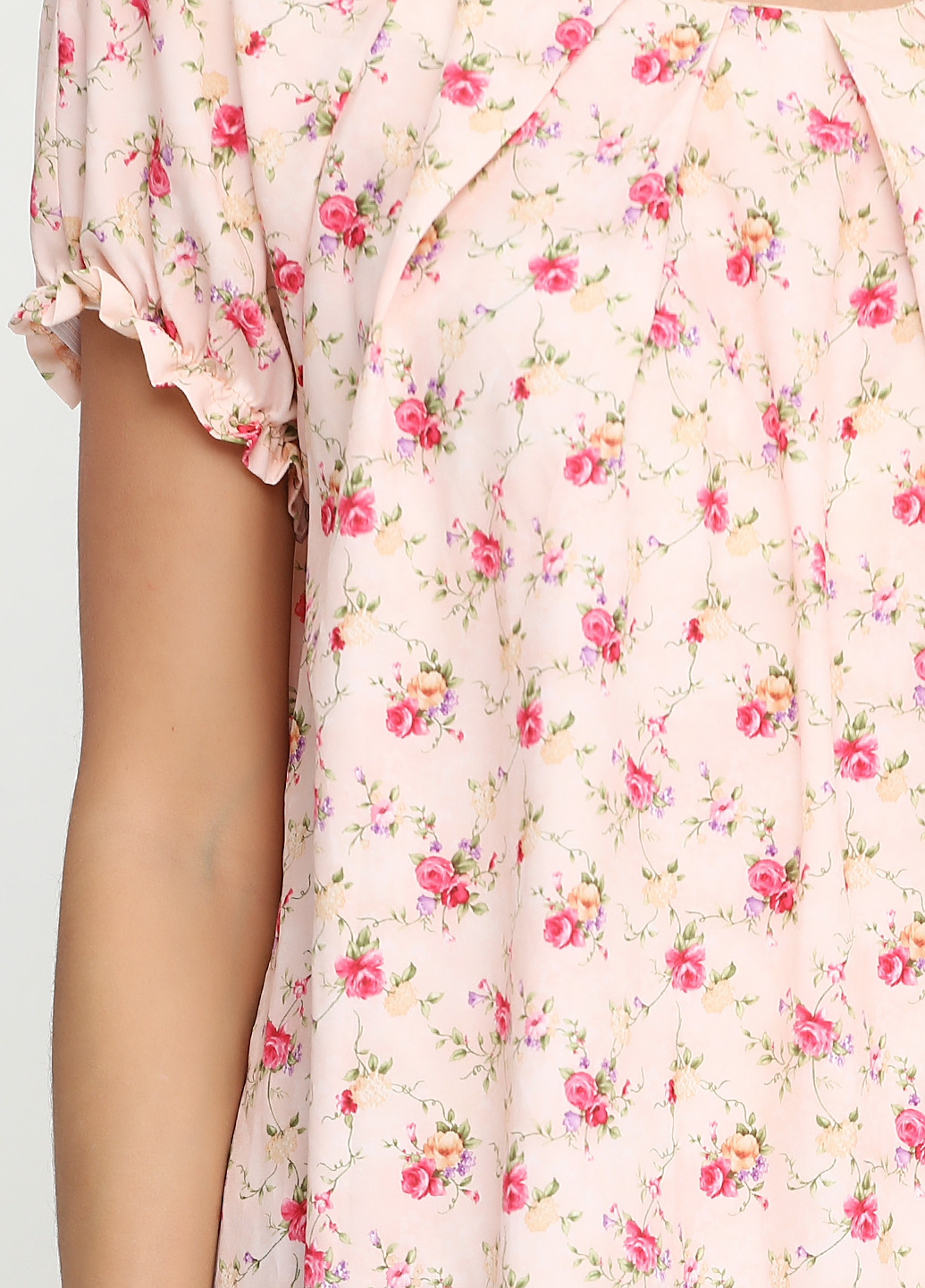 Персиковое кэжуал платье Sonetti с цветочным принтом