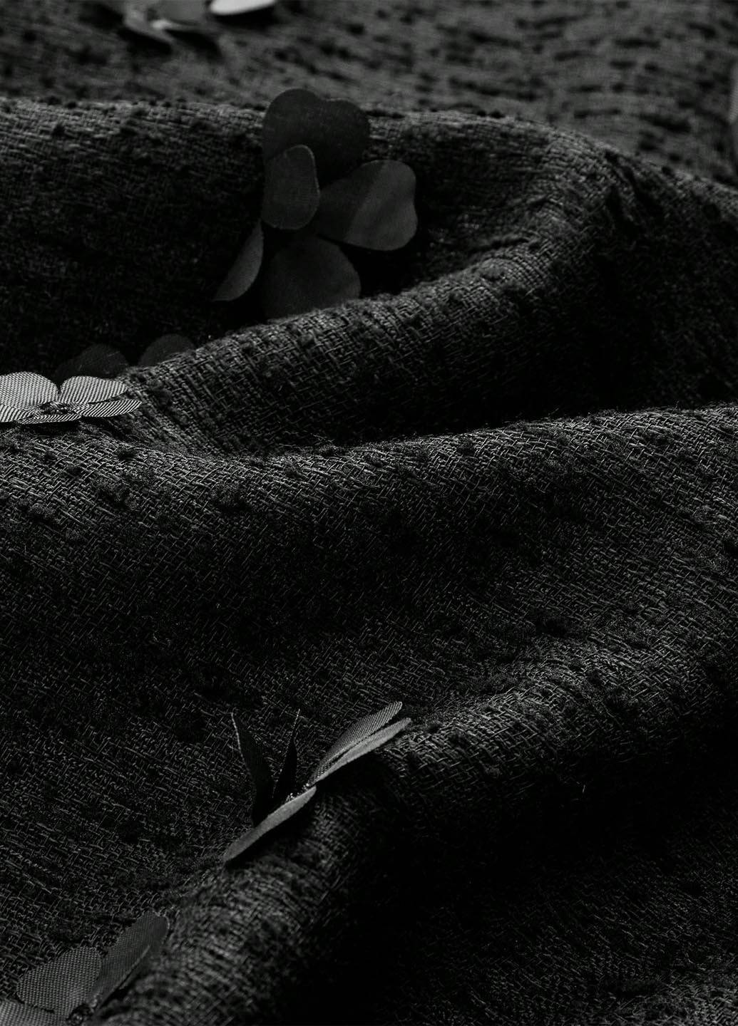 Черная кэжуал однотонная юбка SHEIN а-силуэта (трапеция)