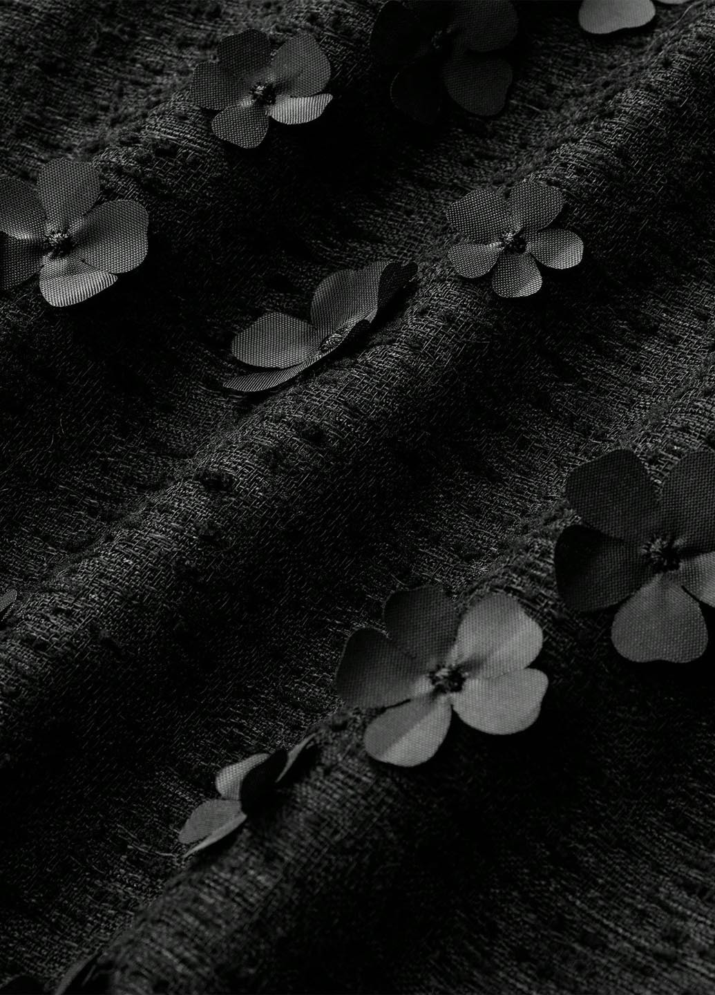 Черная кэжуал однотонная юбка SHEIN а-силуэта (трапеция)