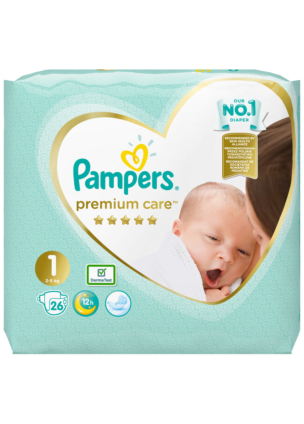 Підгузки Premium Care Newborn 1 (2-5 кг) 26 шт. Pampers (221768333)