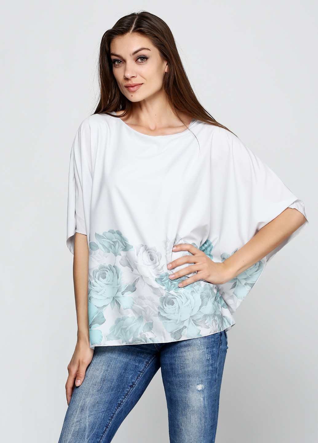 Світло-сіра літня блуза Barbara Alvisi