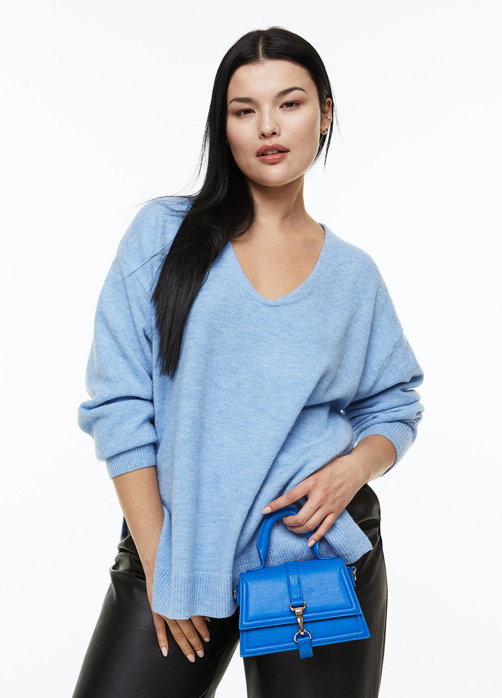 Блакитний демісезонний светр H&M