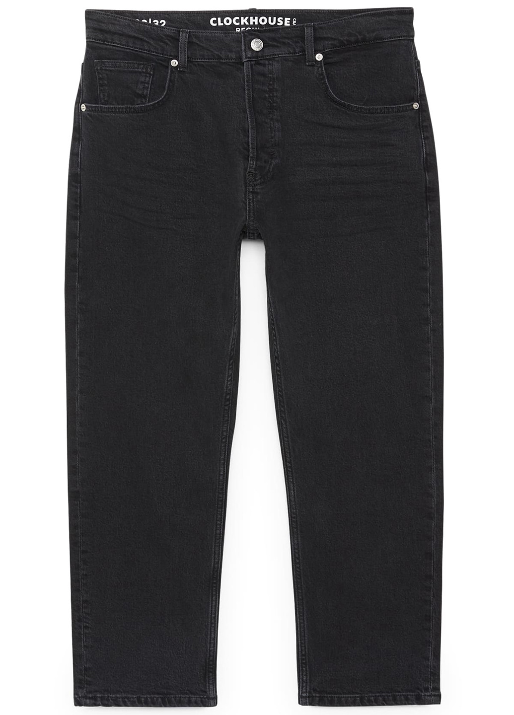 Черные демисезонные укороченные джинсы C&A