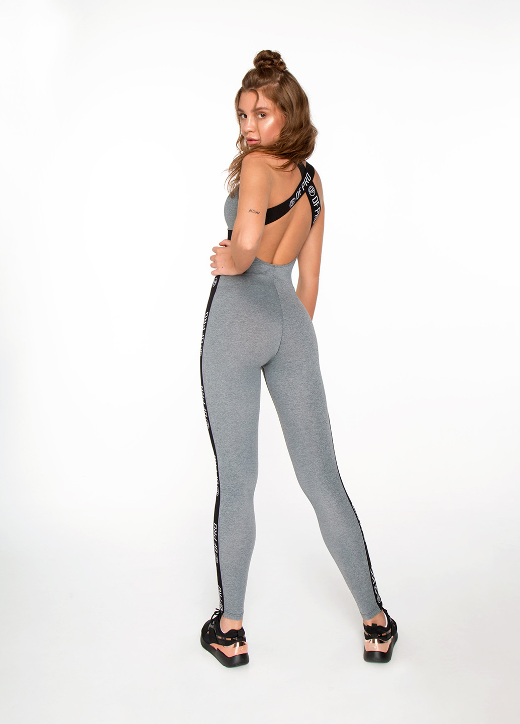 Комбiнезон DF.Original комбінезон-брюки однотонний сірий кежуал, спортивний поліамід