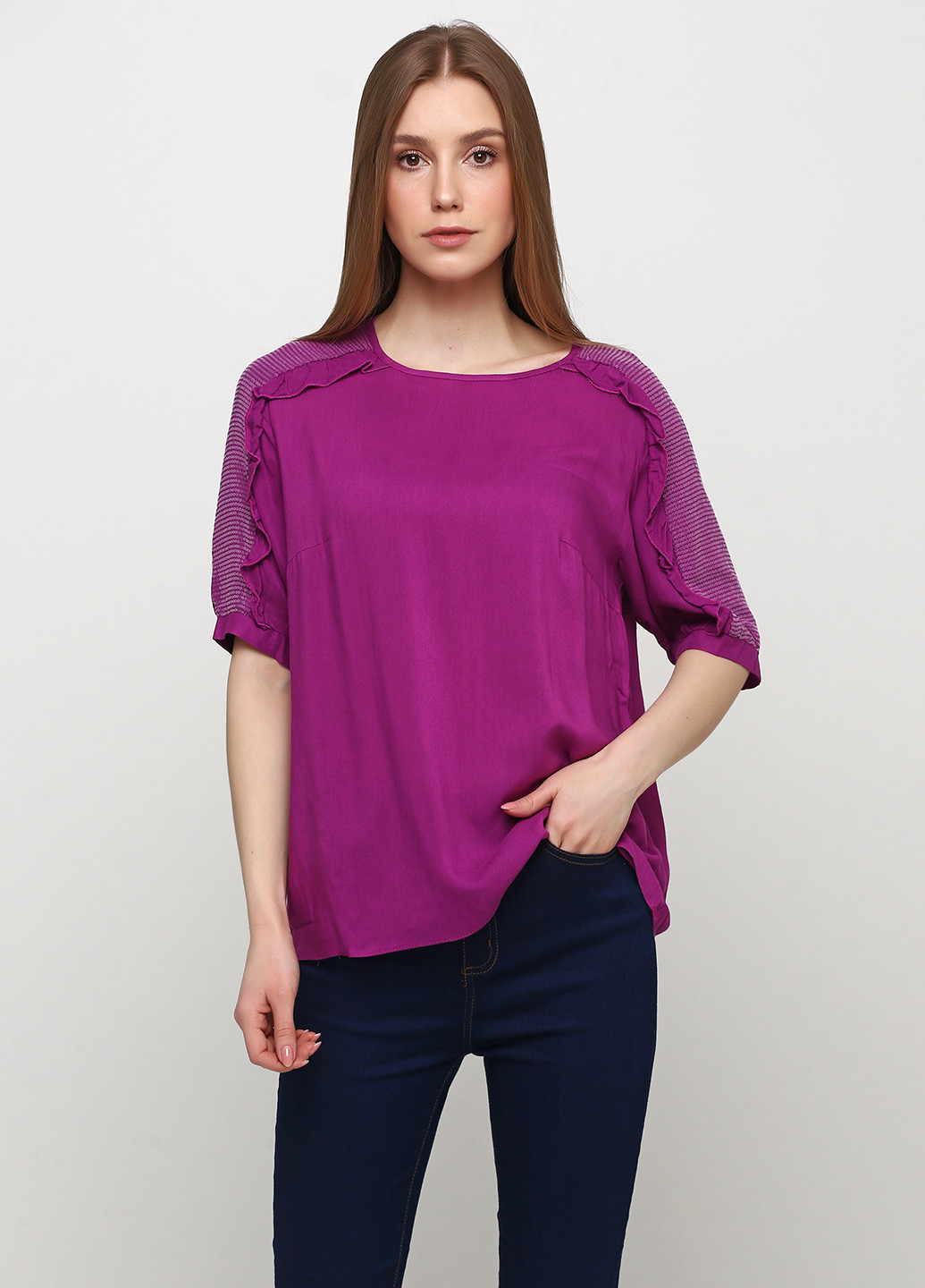Фіолетова літня блуза Ruta-S