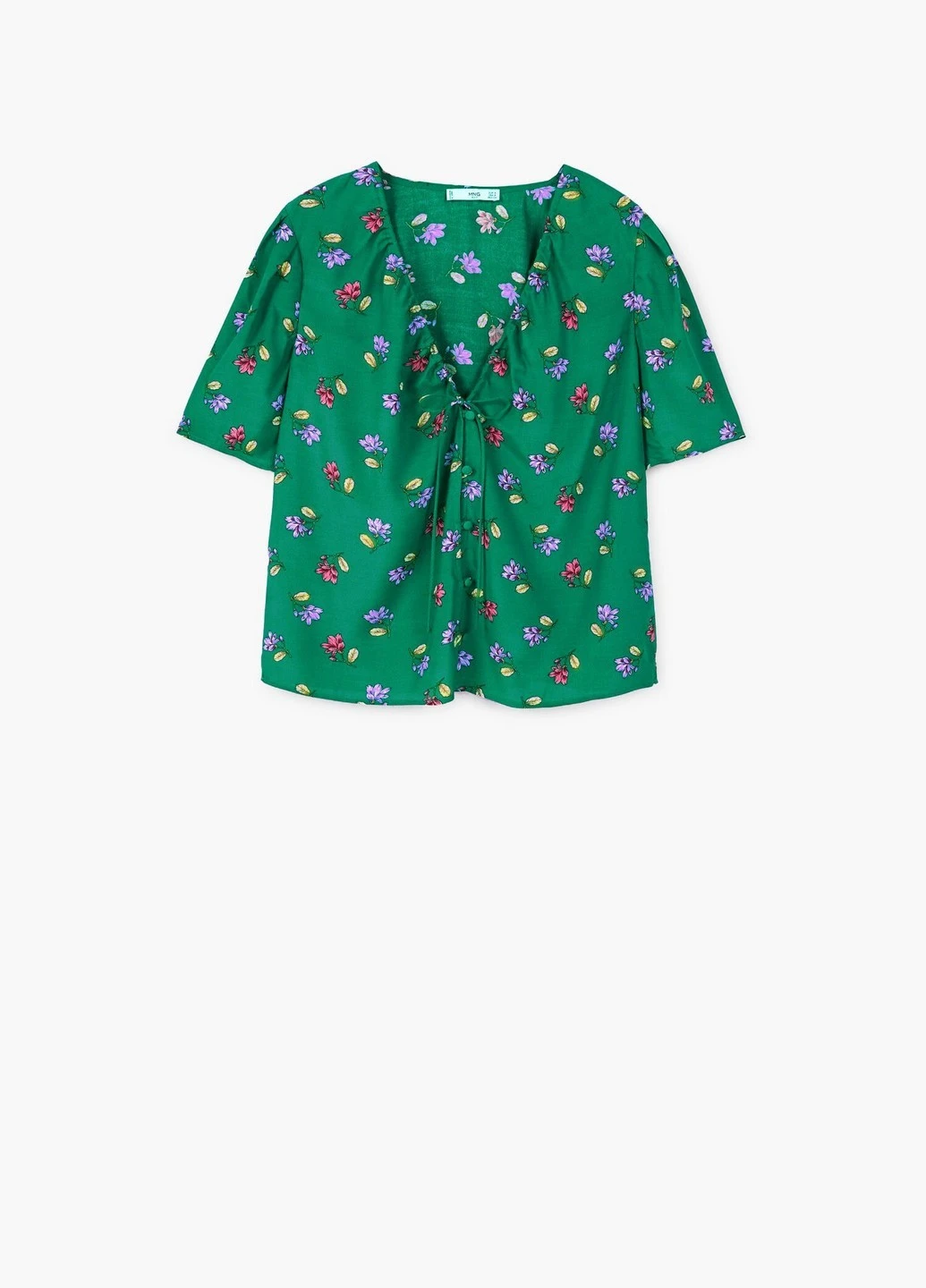 Зелёная блуза Mango