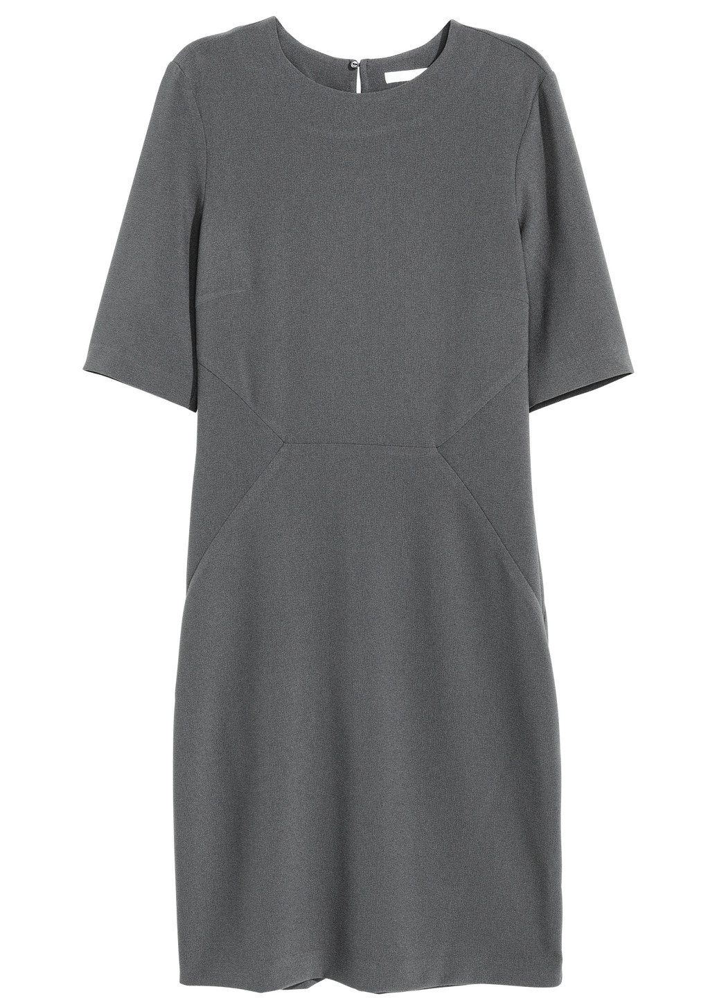 Сіра кежуал сукня футляр H&M однотонна