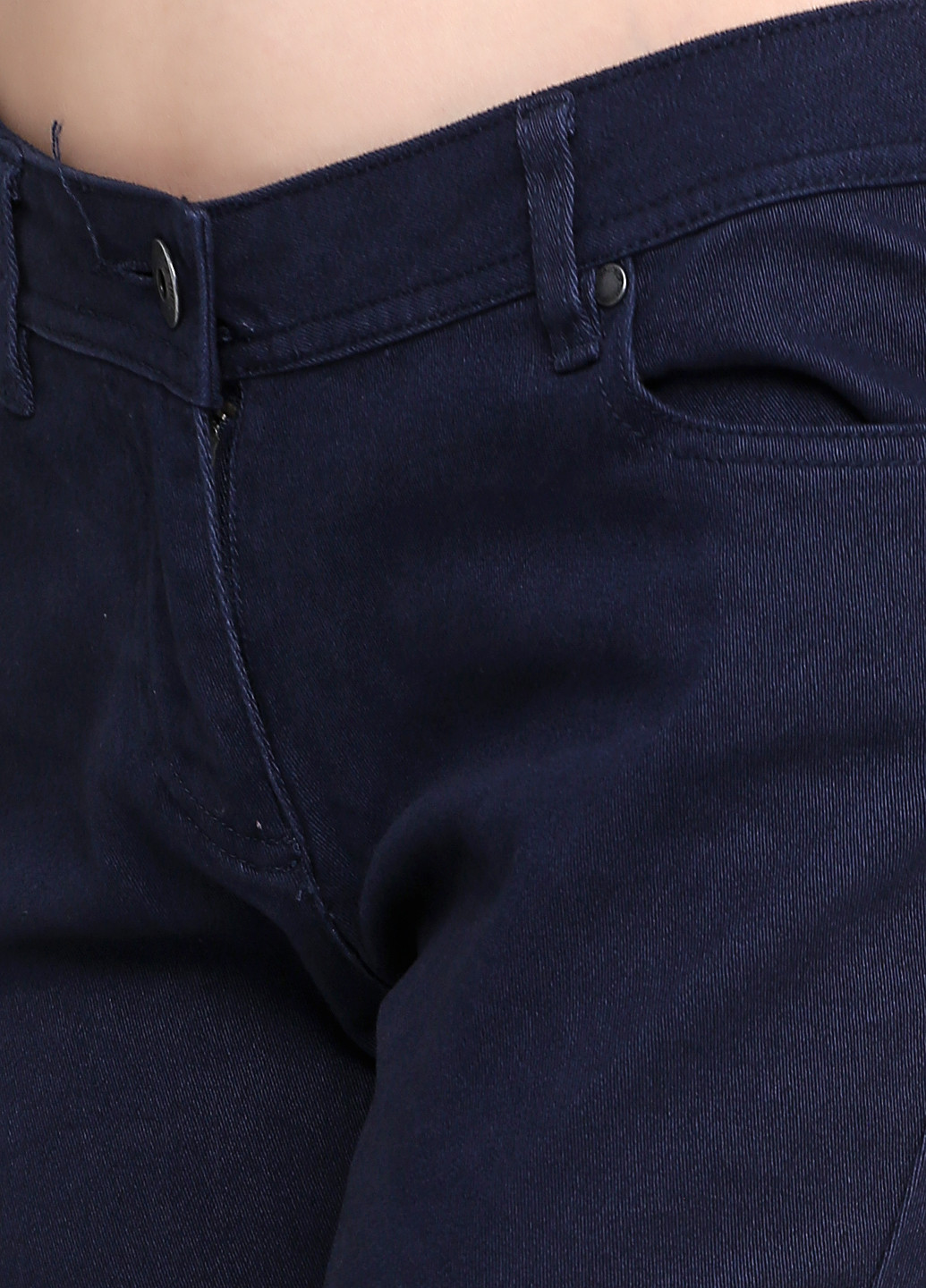 Джинси Colours завужені однотонні темно-сині джинсові бавовна
