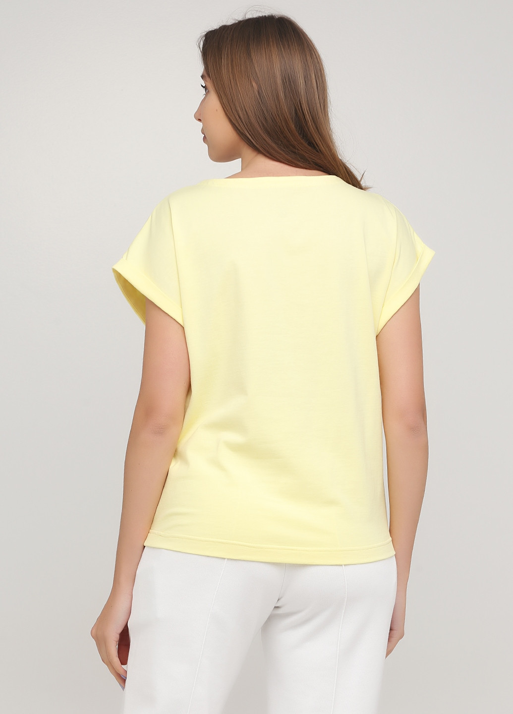 Желтая летняя футболка MaCo exclusive