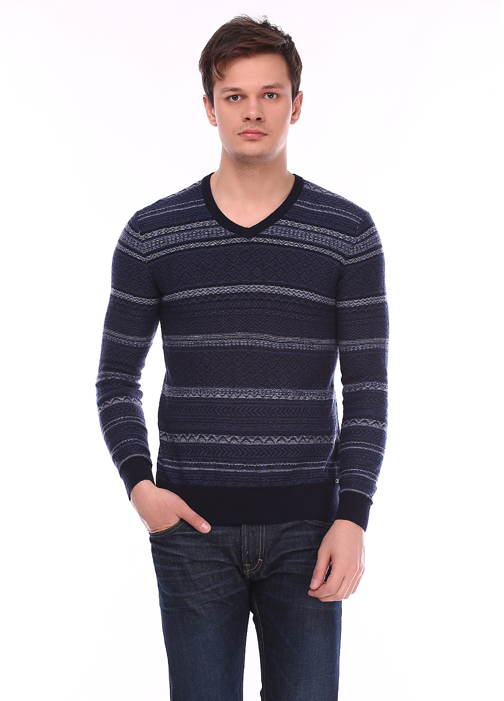Темно-синій демісезонний пуловер пуловер Colin's