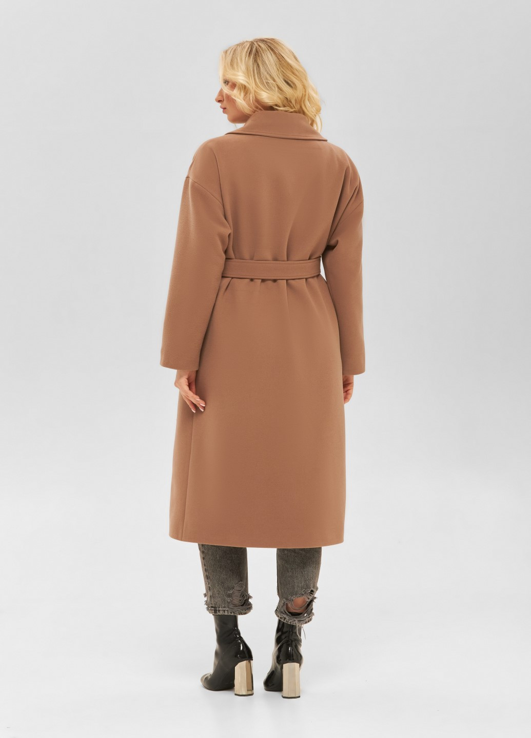 Кофейное демисезонное Пальто MN