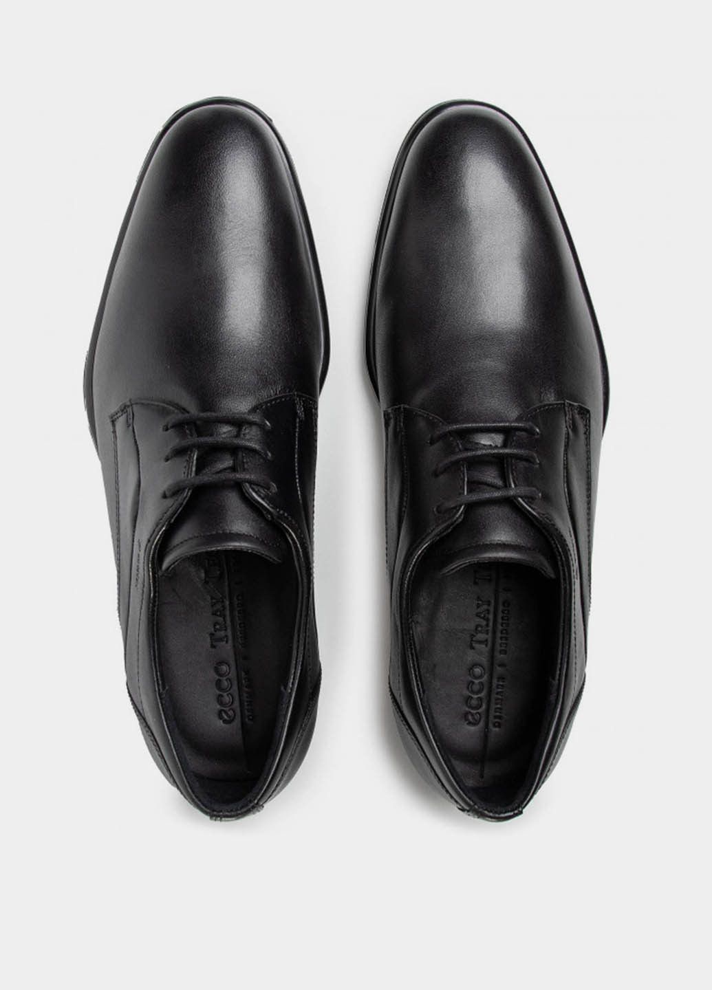 Черные кэжуал, классические туфли Ecco на шнурках