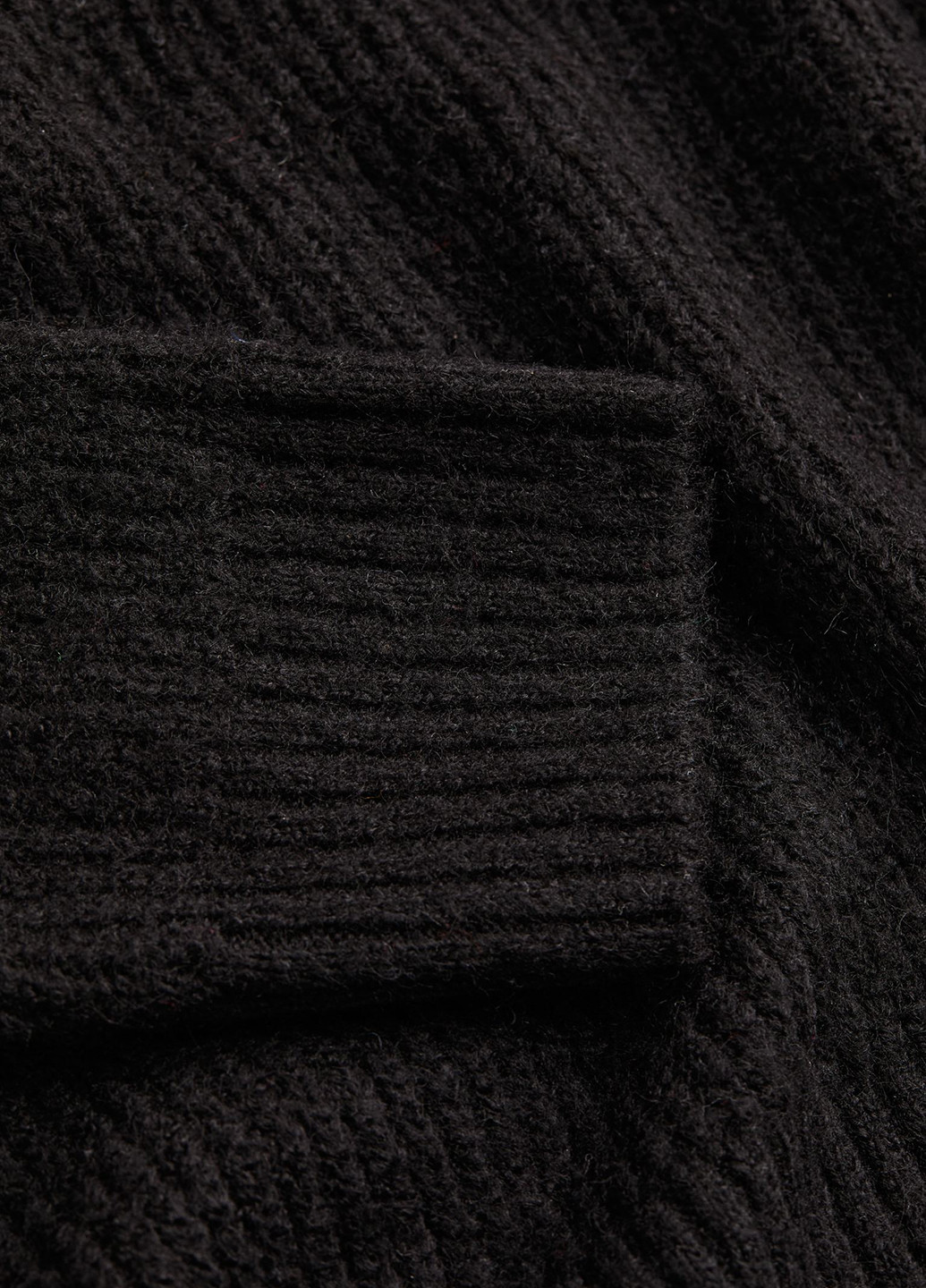 Черный зимний светр зимовий вільного крою H&M