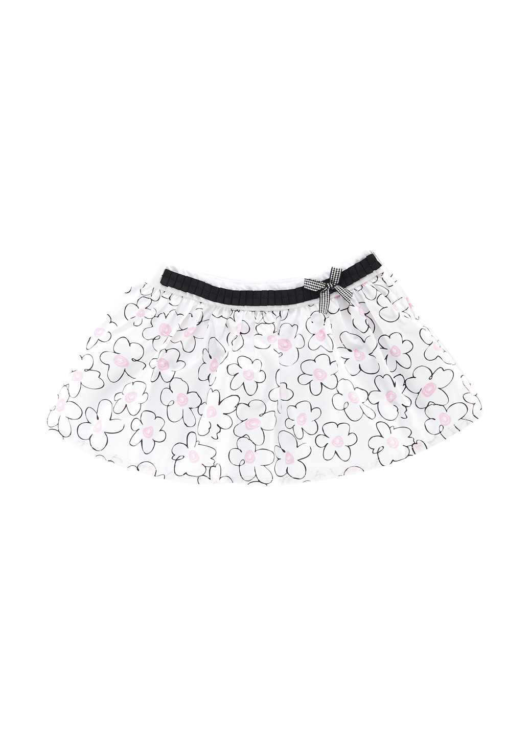 Белая кэжуал цветочной расцветки юбка Chicco клешированная-солнце