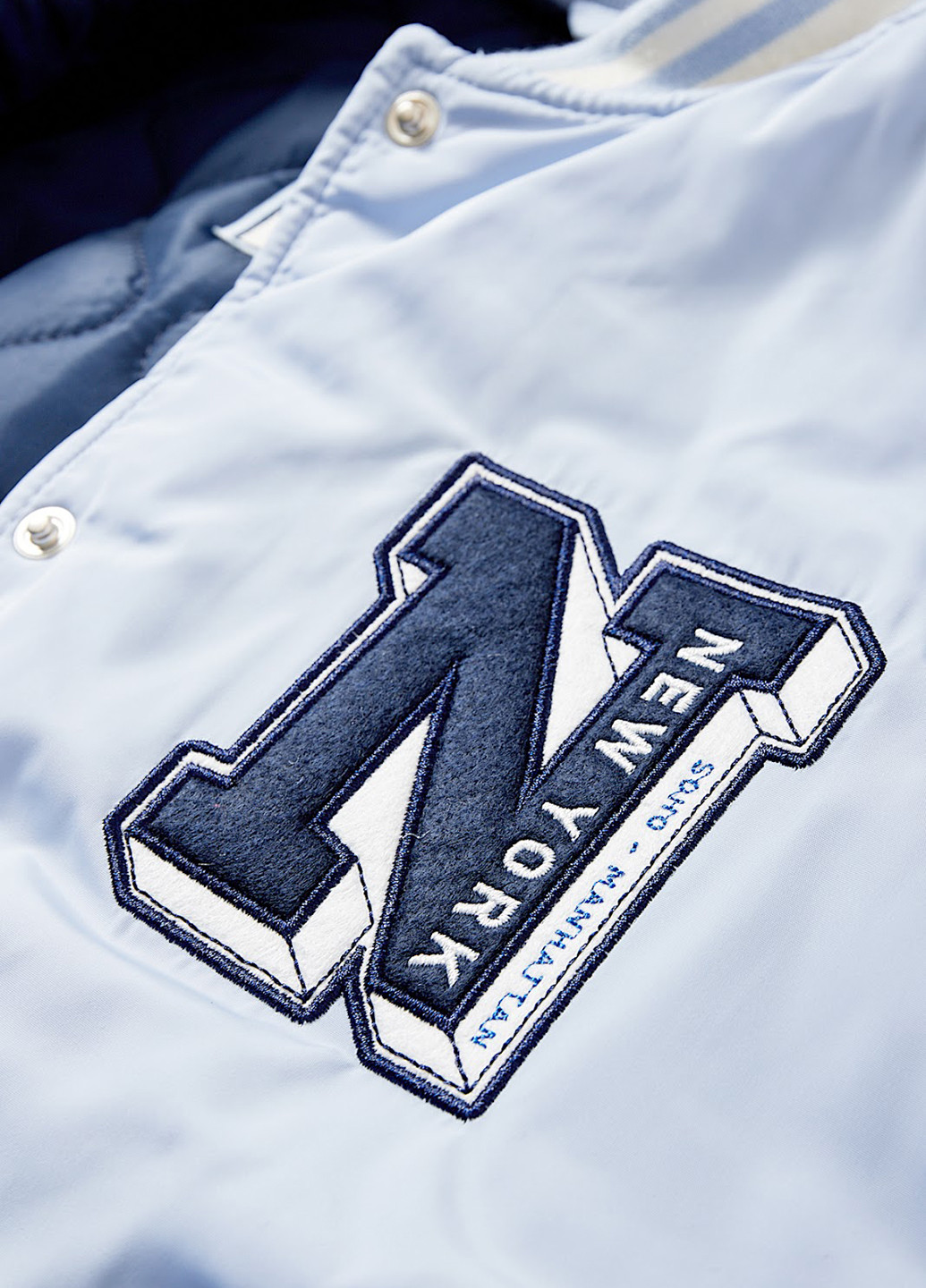 Бомбер C&A бейсбольный на кнопках (322984008)