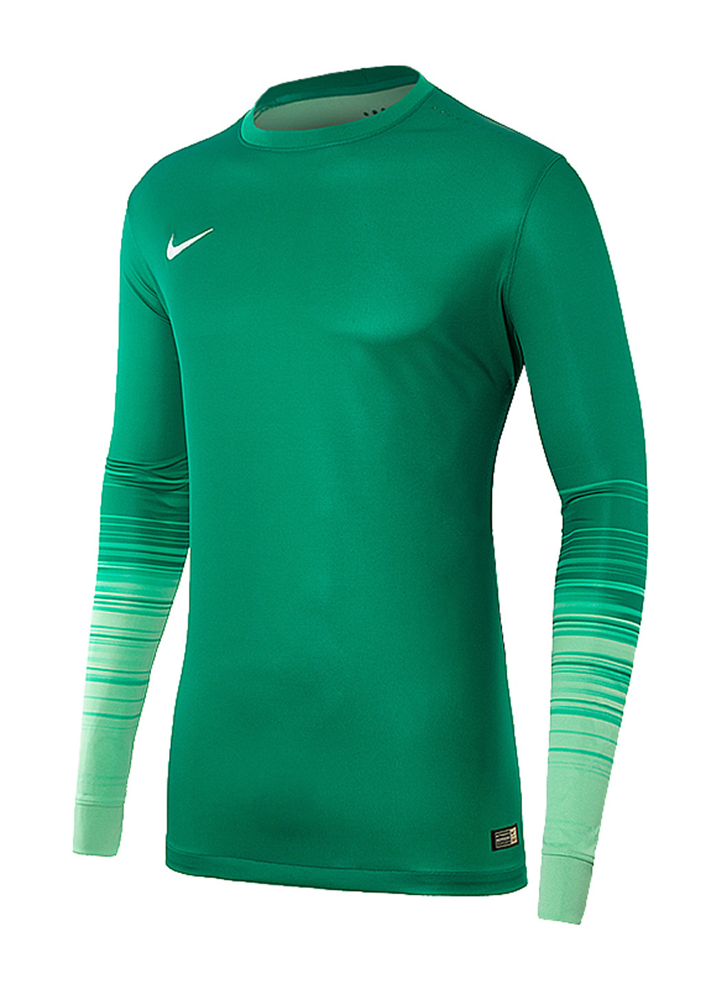 Зеленый демисезонный спортивный лонгслив Nike с логотипом