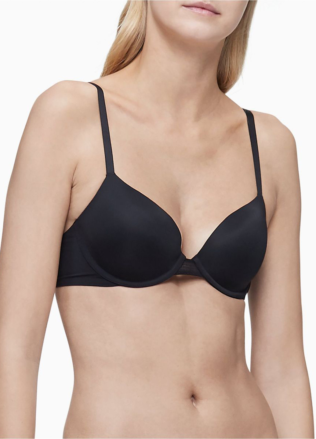 Черный демисезонный комплект (бюстгальтер, трусики) Calvin Klein