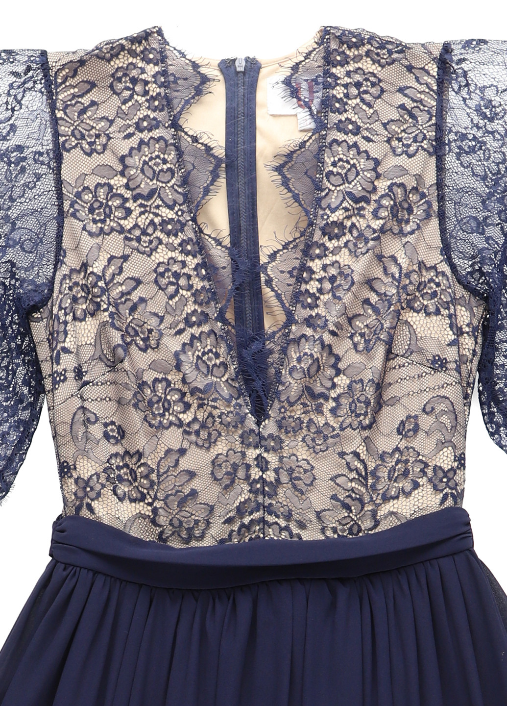 Темно-синя вечірня сукня кльош Forever Unique однотонна