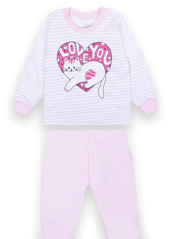 Рожева всесезон дитяча піжама для дівчинки pgd-20-3 Габби