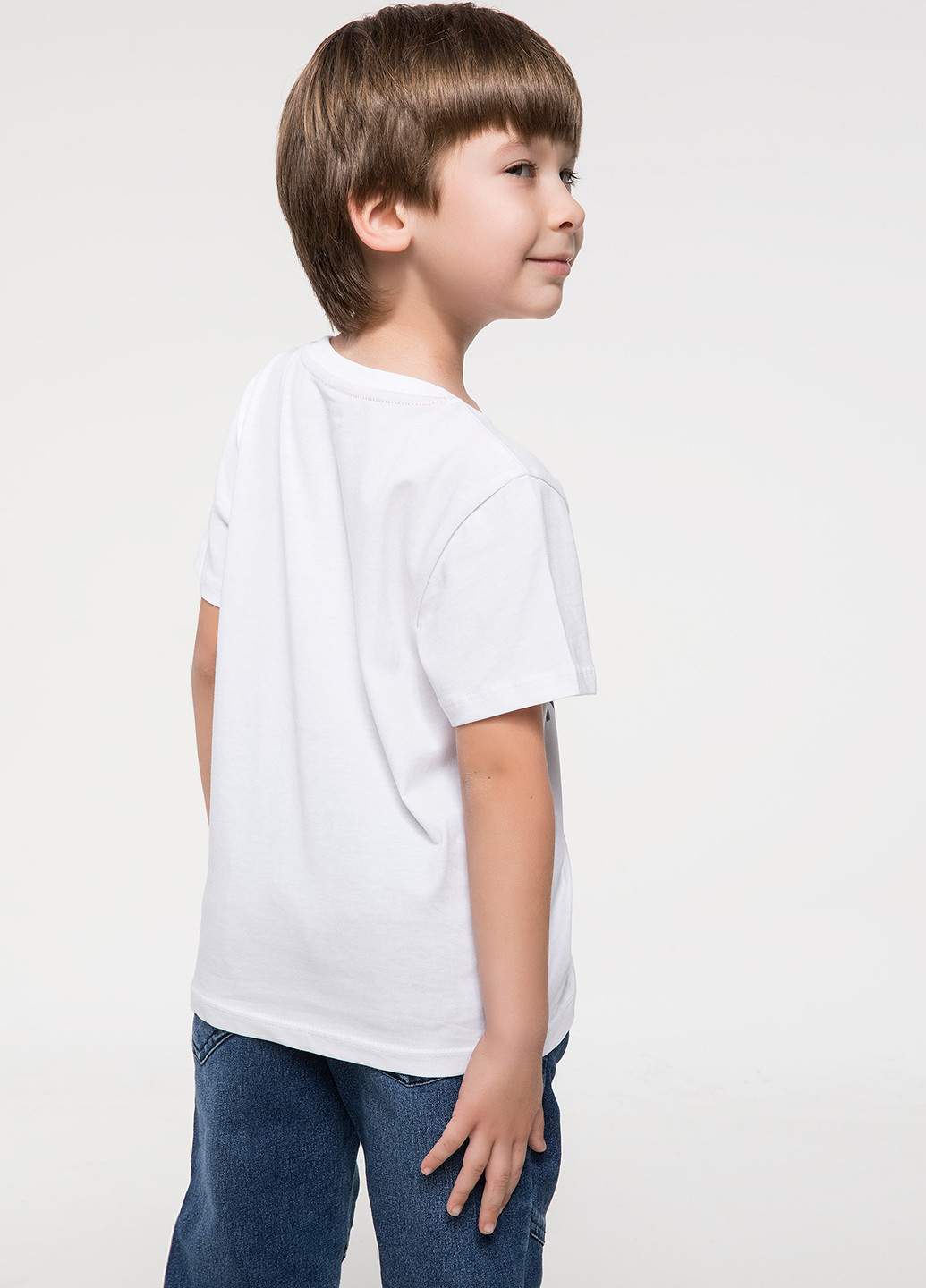 Белая летняя футболка с коротким рукавом DeFacto