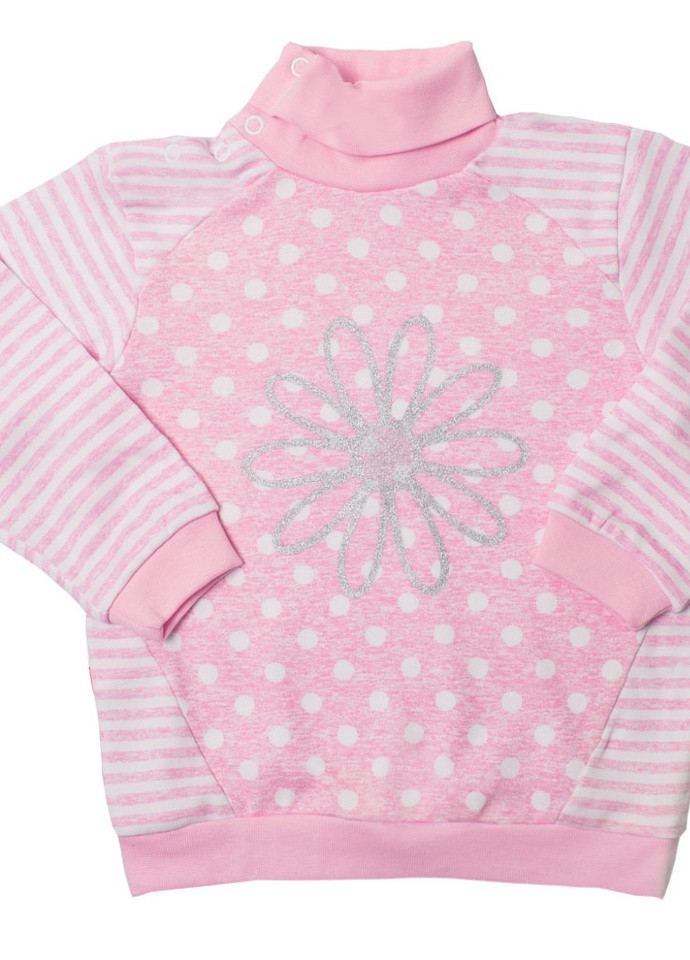 Рожевий демісезонний дитячий светр для дівчинки sv-05-1-18 *горошки* Габби