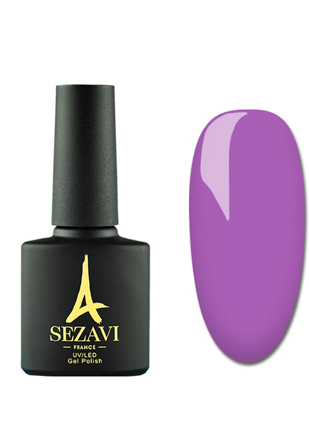 ГЕЛЬ-ЛАК Macaron №MC200 (холодний фіолетовий неон, емаль), 8мл SEZAVI (215313181)