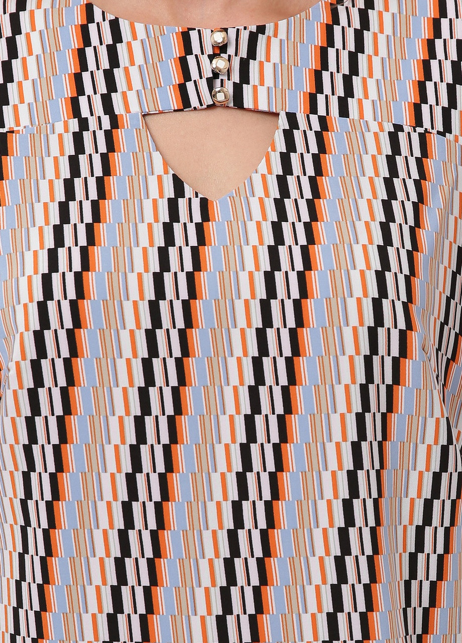 Комбинированная блуза muar алина диагональ разные цвета 0272 Vlavi
