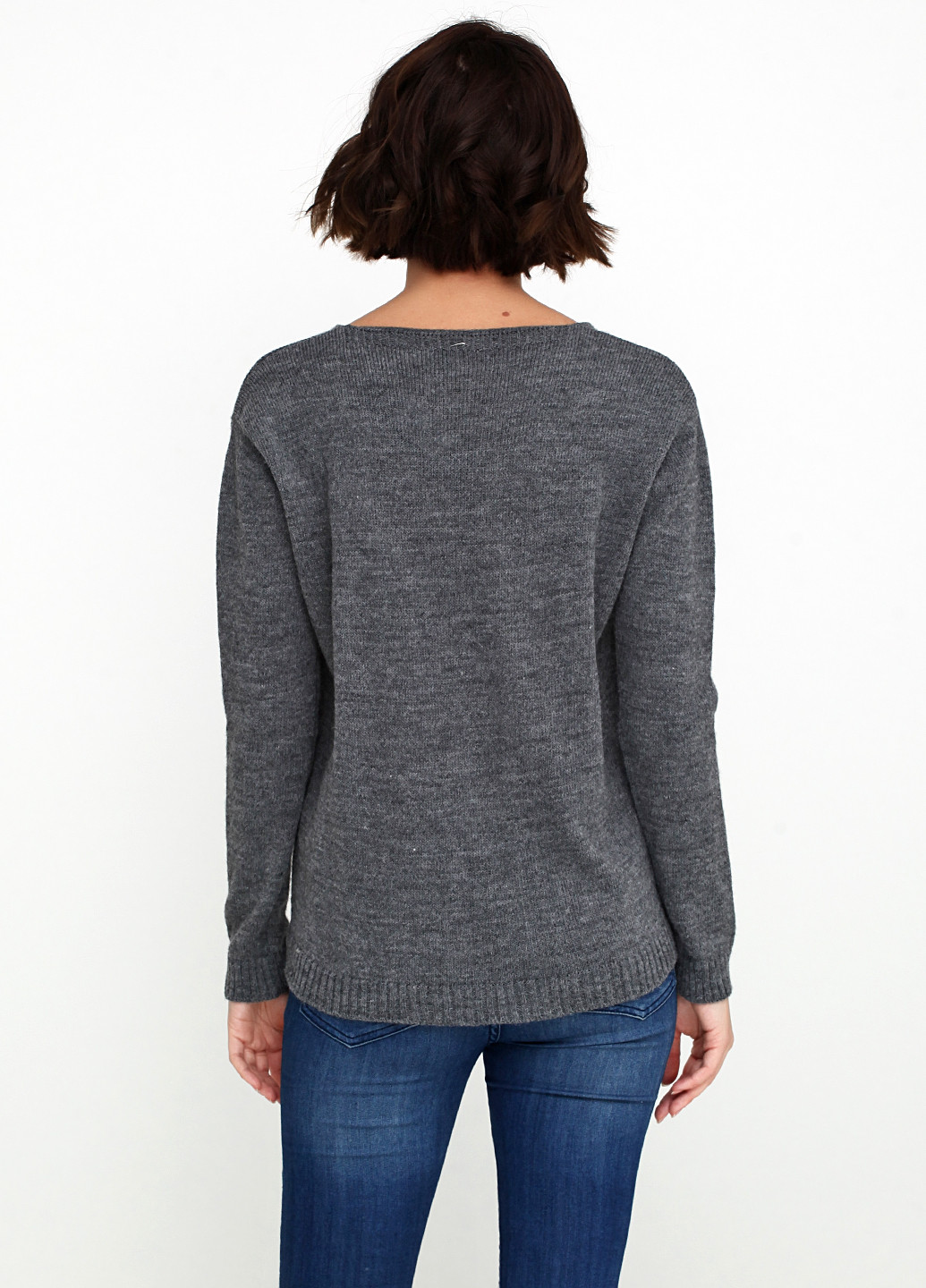 Серый демисезонный пуловер пуловер Naiif