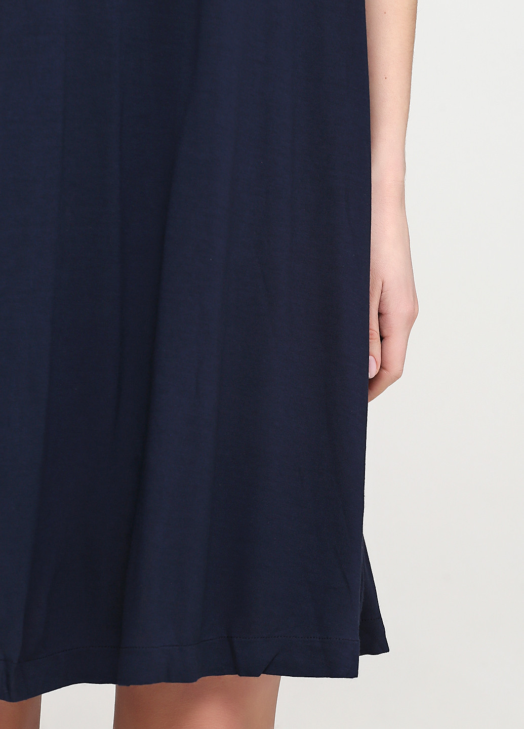 Темно-синее кэжуал платье а-силуэт H&M
