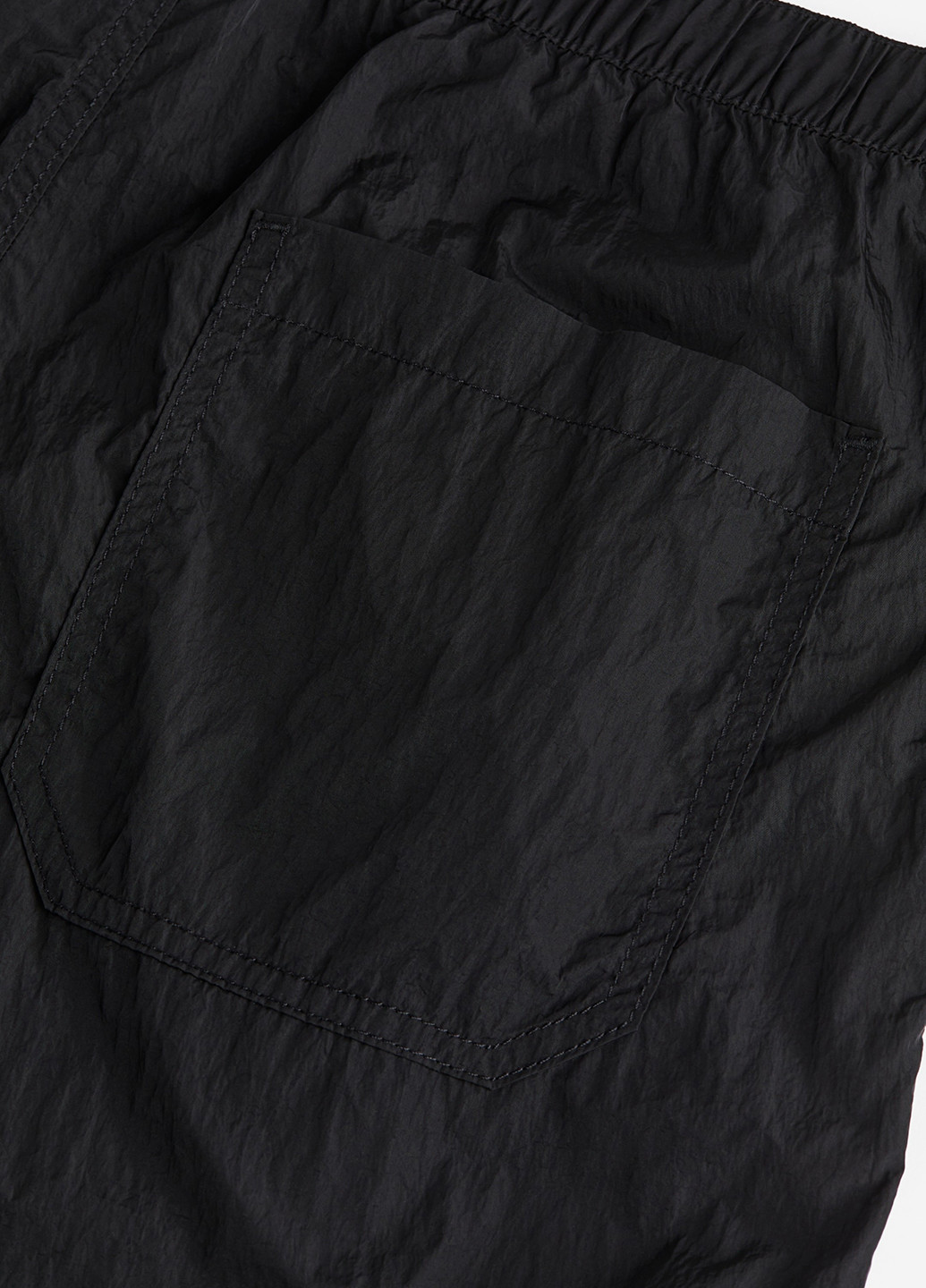 Черные кэжуал летние прямые брюки H&M