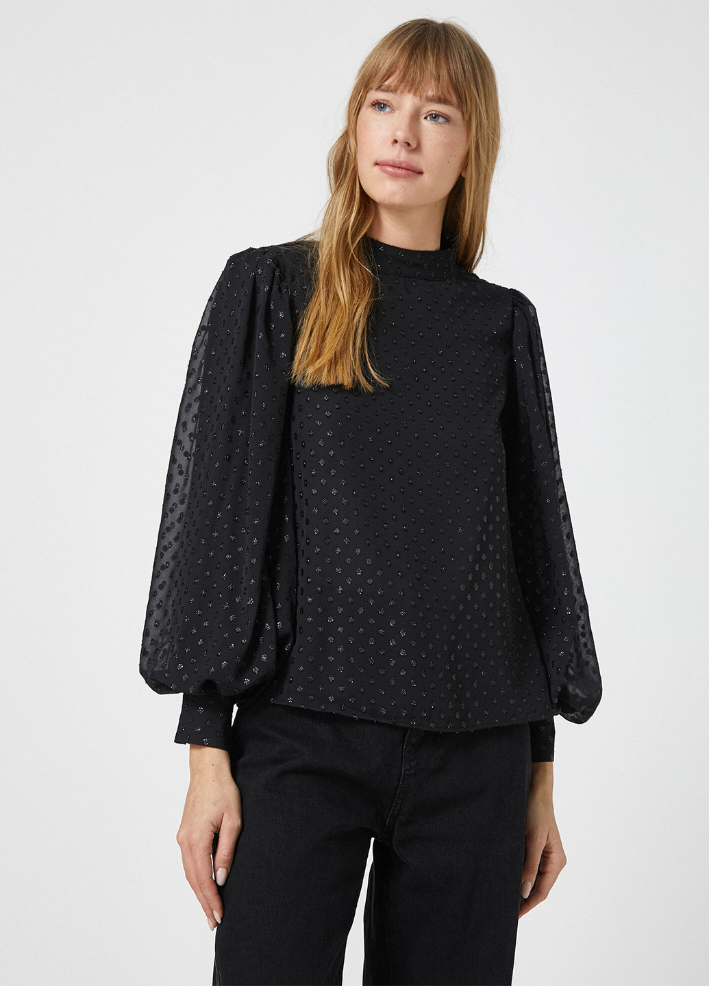 Чёрная блуза KOTON