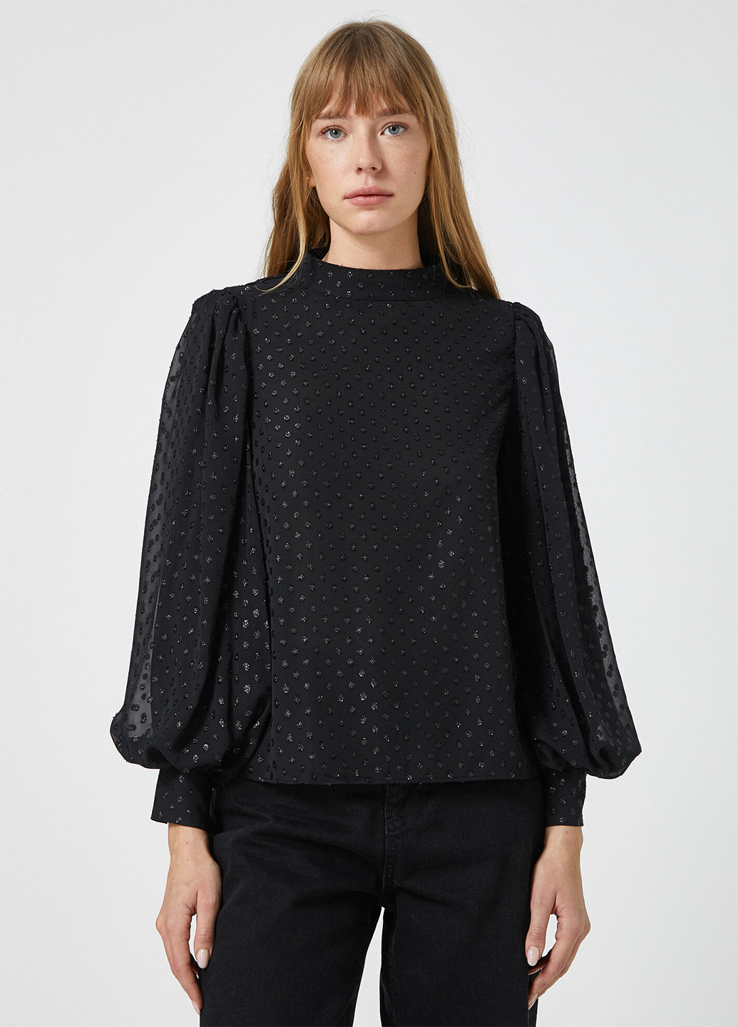 Чёрная блуза KOTON