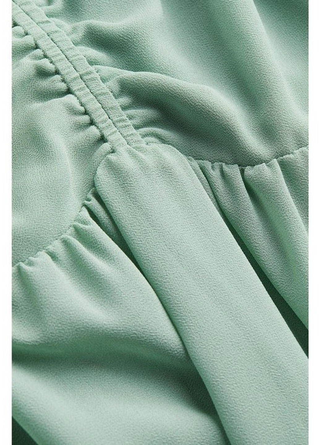 Мятное кэжуал платье H&M однотонное