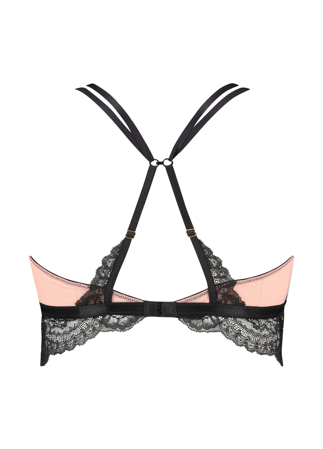 Чёрный бралетт бюстгальтер Hunkemoller без косточек полиэстер