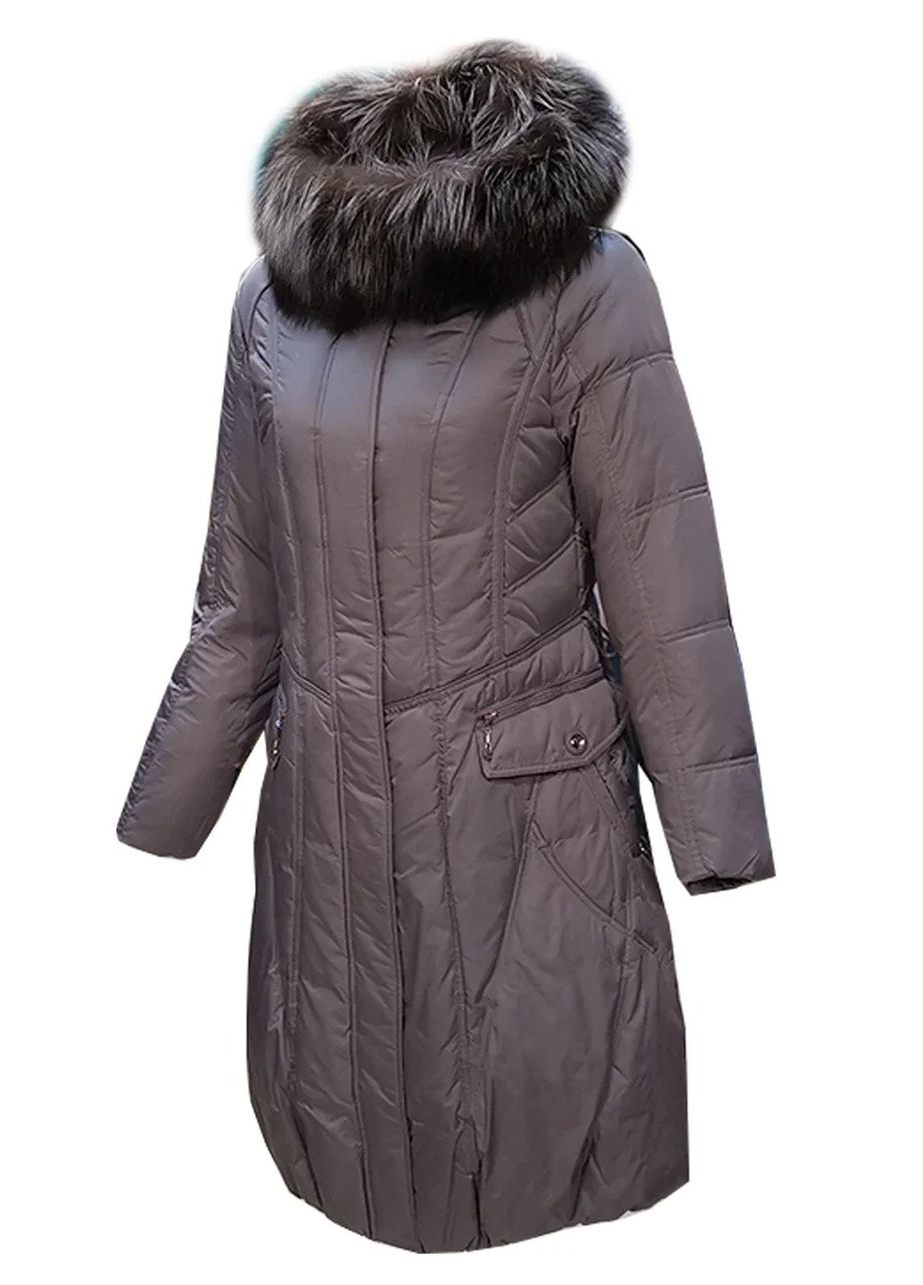 Серый зимний Пуховик Mirage