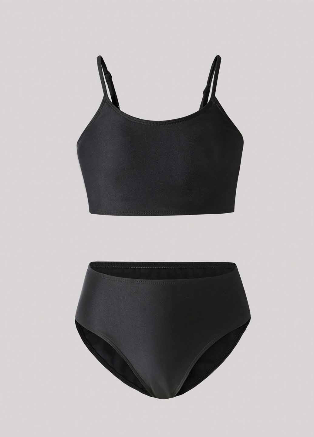 Комбинированный летний купальник (лиф, трусики, юбка) топ, раздельный SHEIN