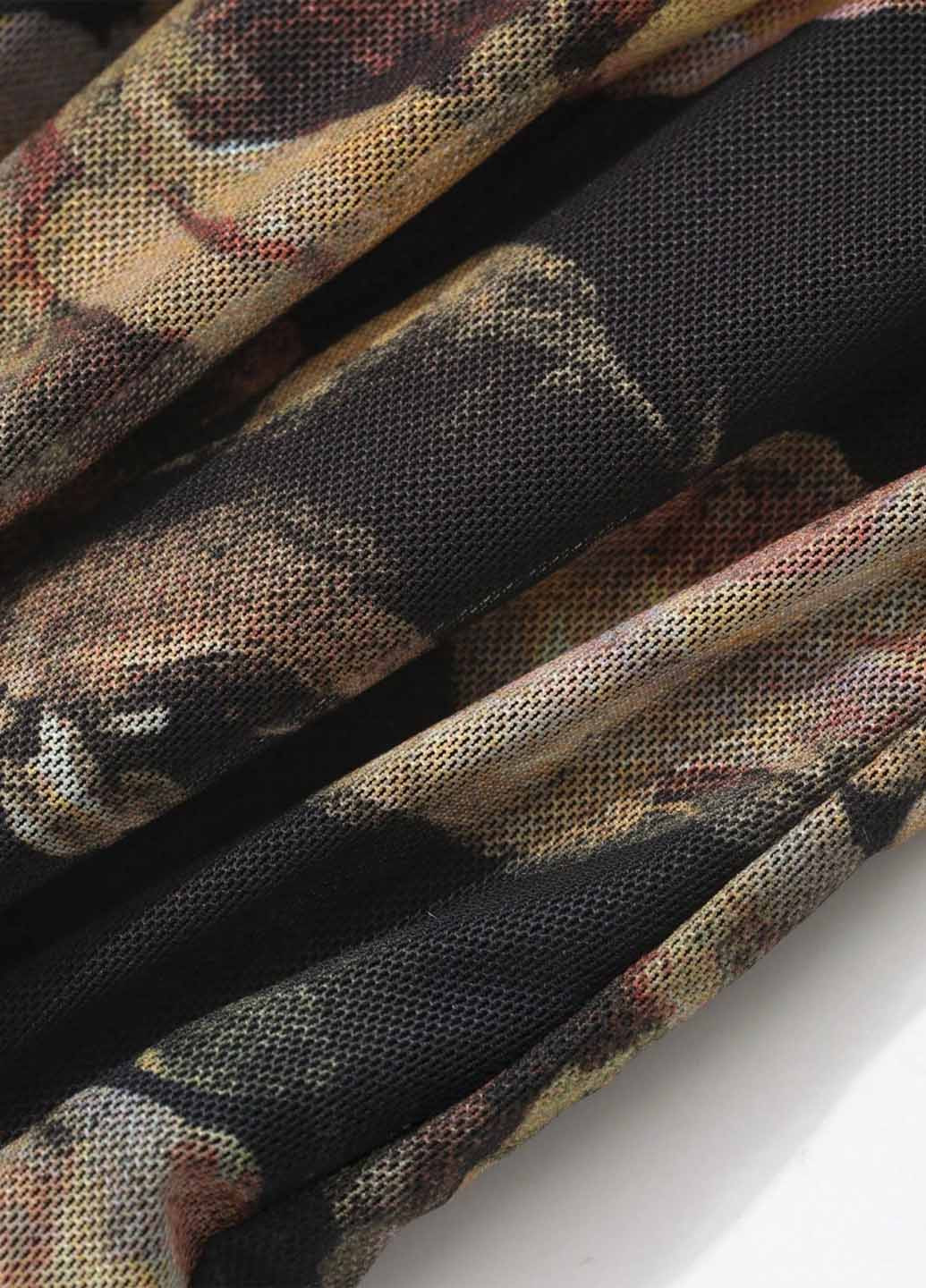 Чорна вечірня, кежуал сукня футляр SHEIN з квітковим принтом