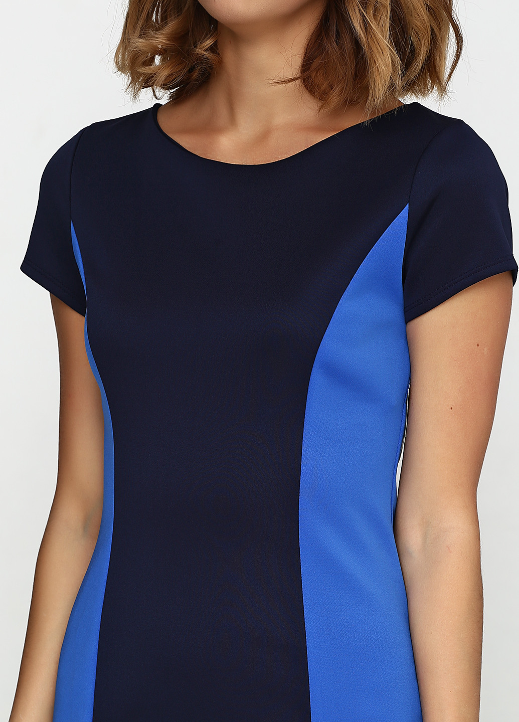 Синее кэжуал платье New York & Company однотонное