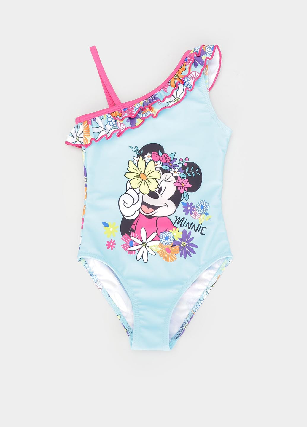 Блакитний літній купальник суцільний Piazza Italia