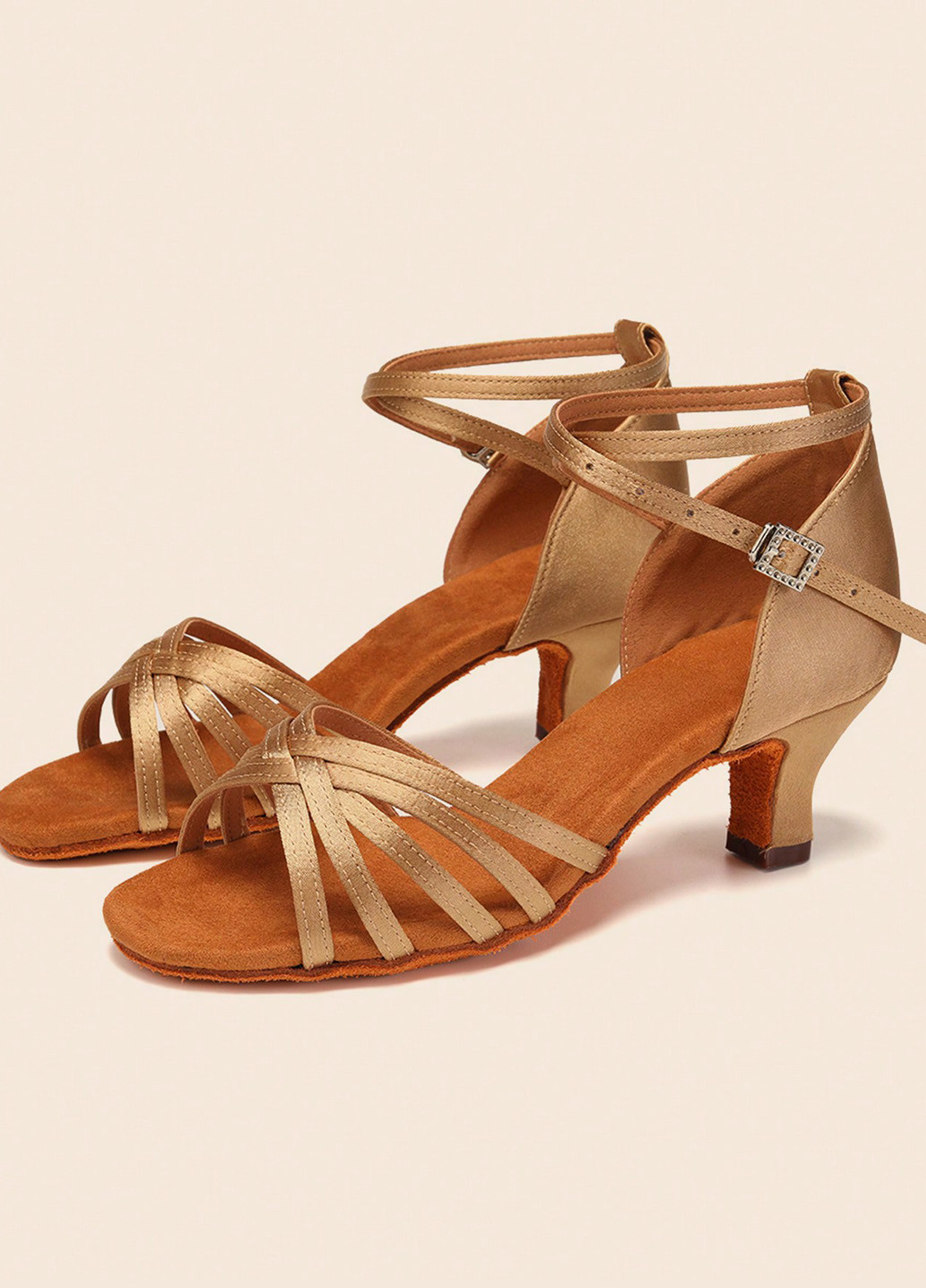 SHEIN Туфлі танцювальні золотистий з штучна шкіра, текстиль, китай — всесезон (342722138)