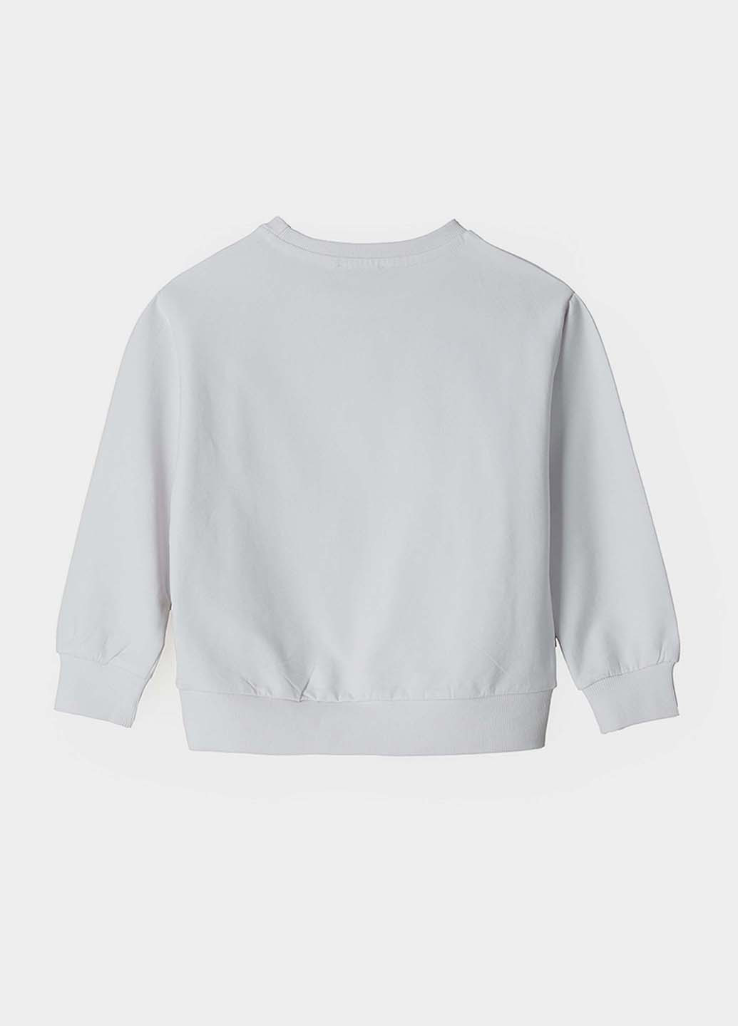 Original Marines свитшот однотонный белый кэжуал полиэстер