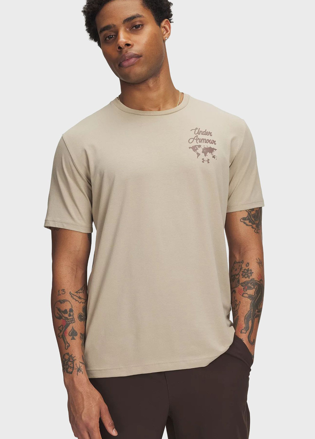 Бежевая футболка Under Armour