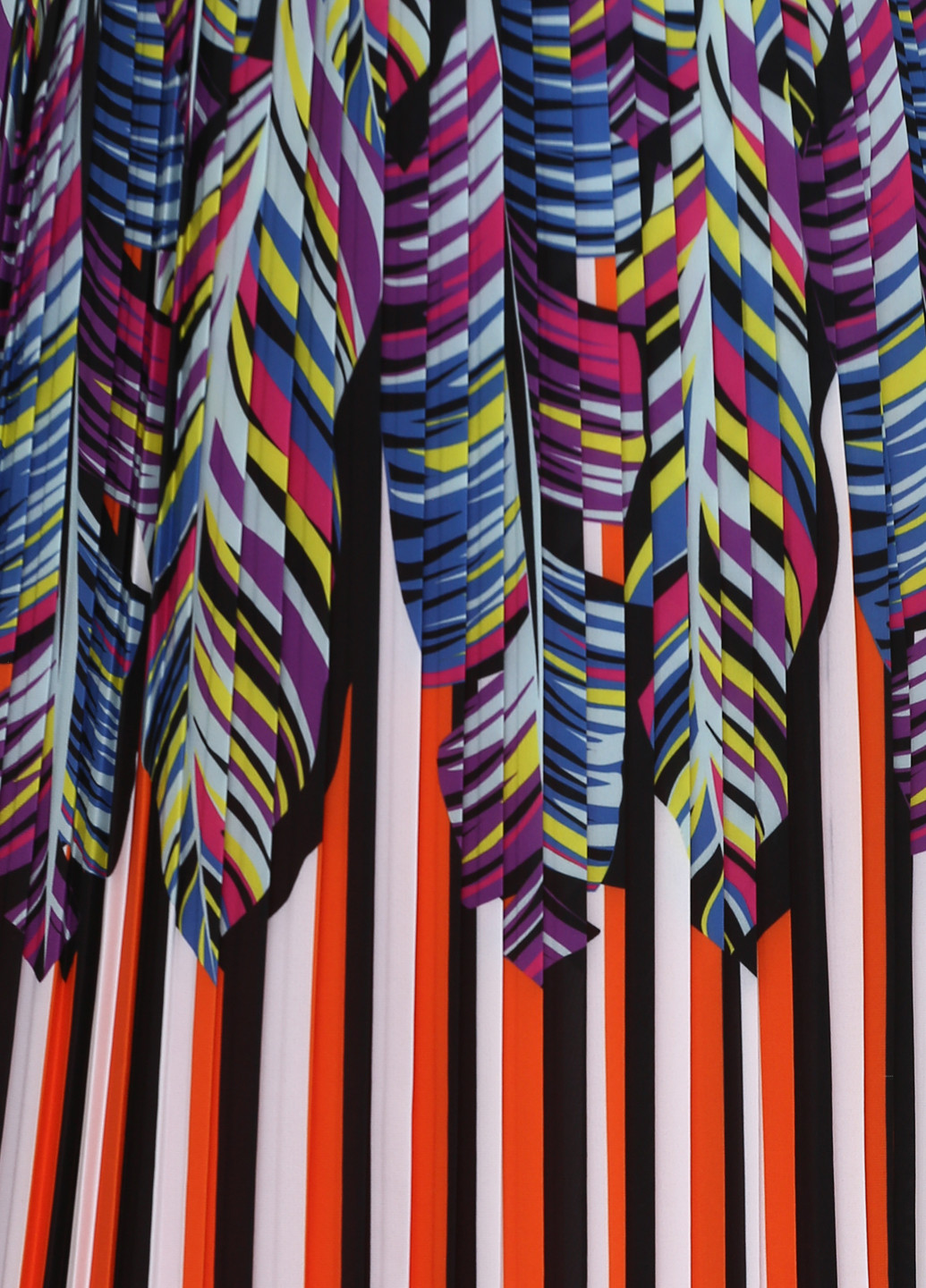 Разноцветная кэжуал с рисунком юбка Silvian Heach плиссе