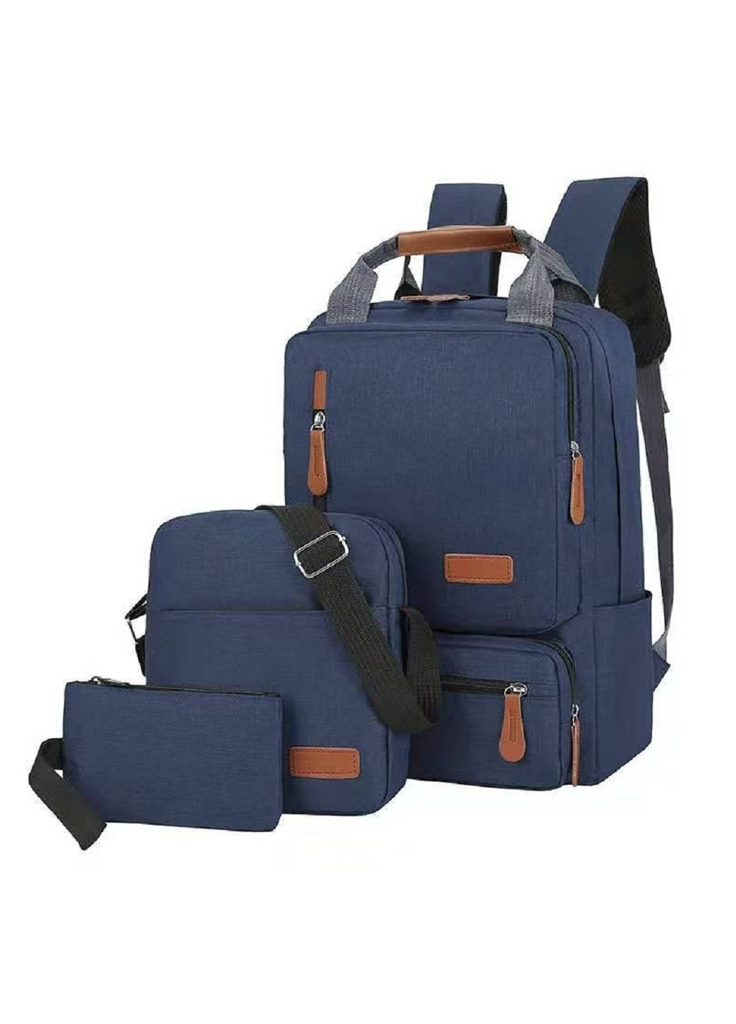 Комплект рюкзак сумка клатч набор три в одном портфель для ноутбука планшета с USB кабелем (24617-Нов) Francesco Marconi (252238947)