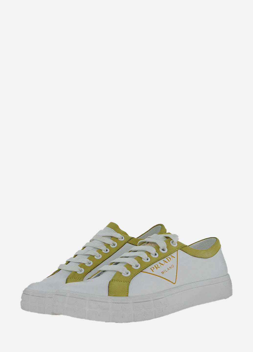 Белые кеды re2735 белый-жёлтый El passo