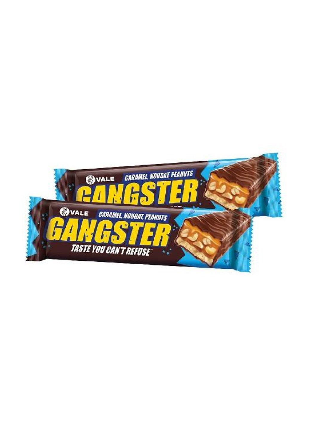 Батончик для энергии Gangster-50g Caramel-Nougat-Peanut Vale (253153488)