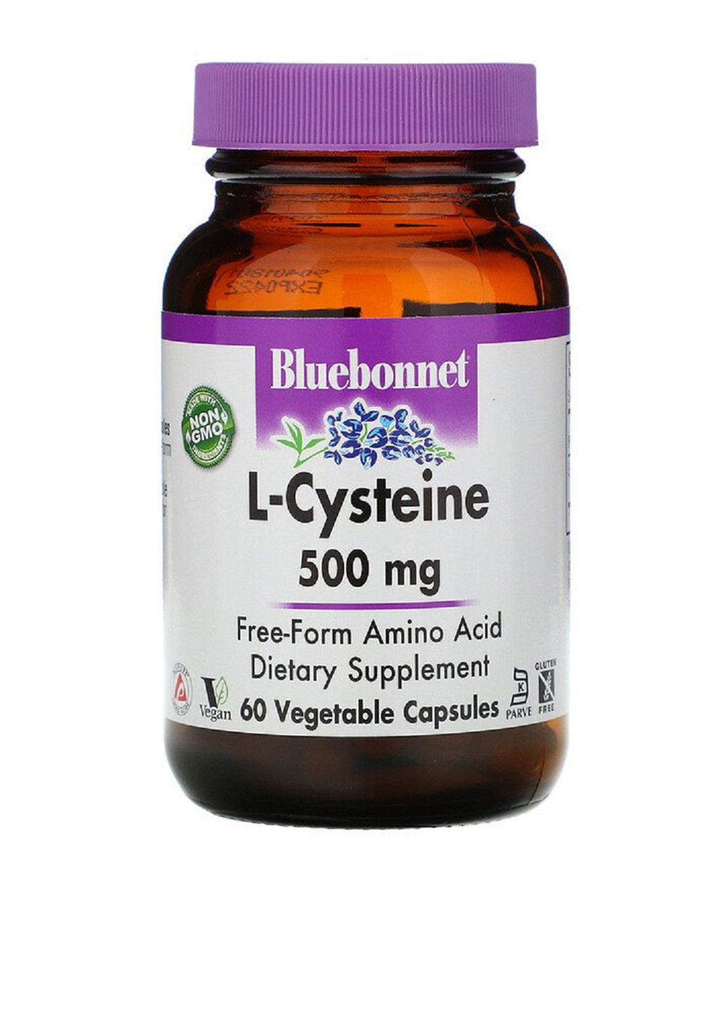 L-Цистеїн 500 мг, 60 (капс.) Bluebonnet Nutrition (251206102)