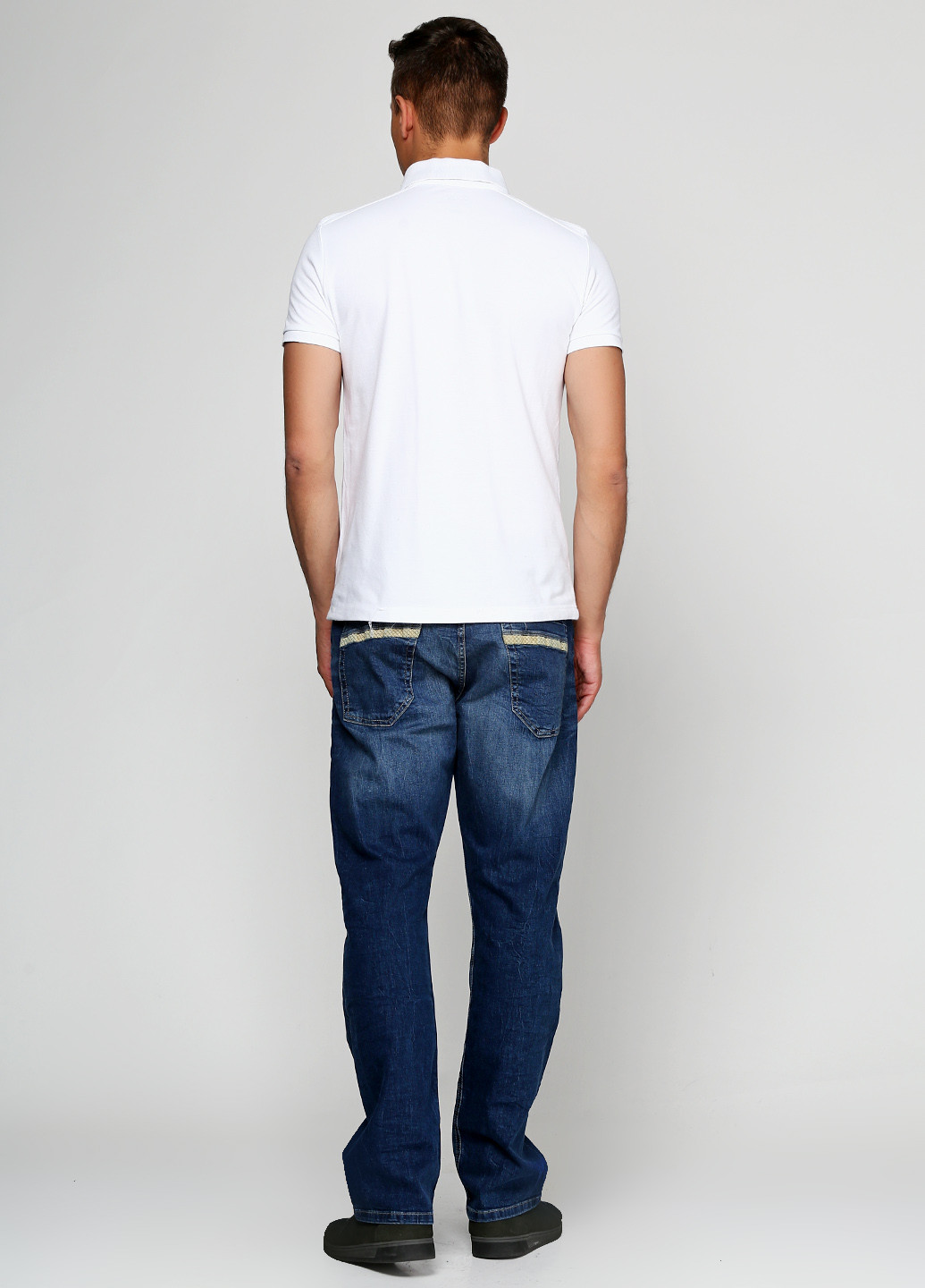 Синие демисезонные прямые джинсы Bruno Banani