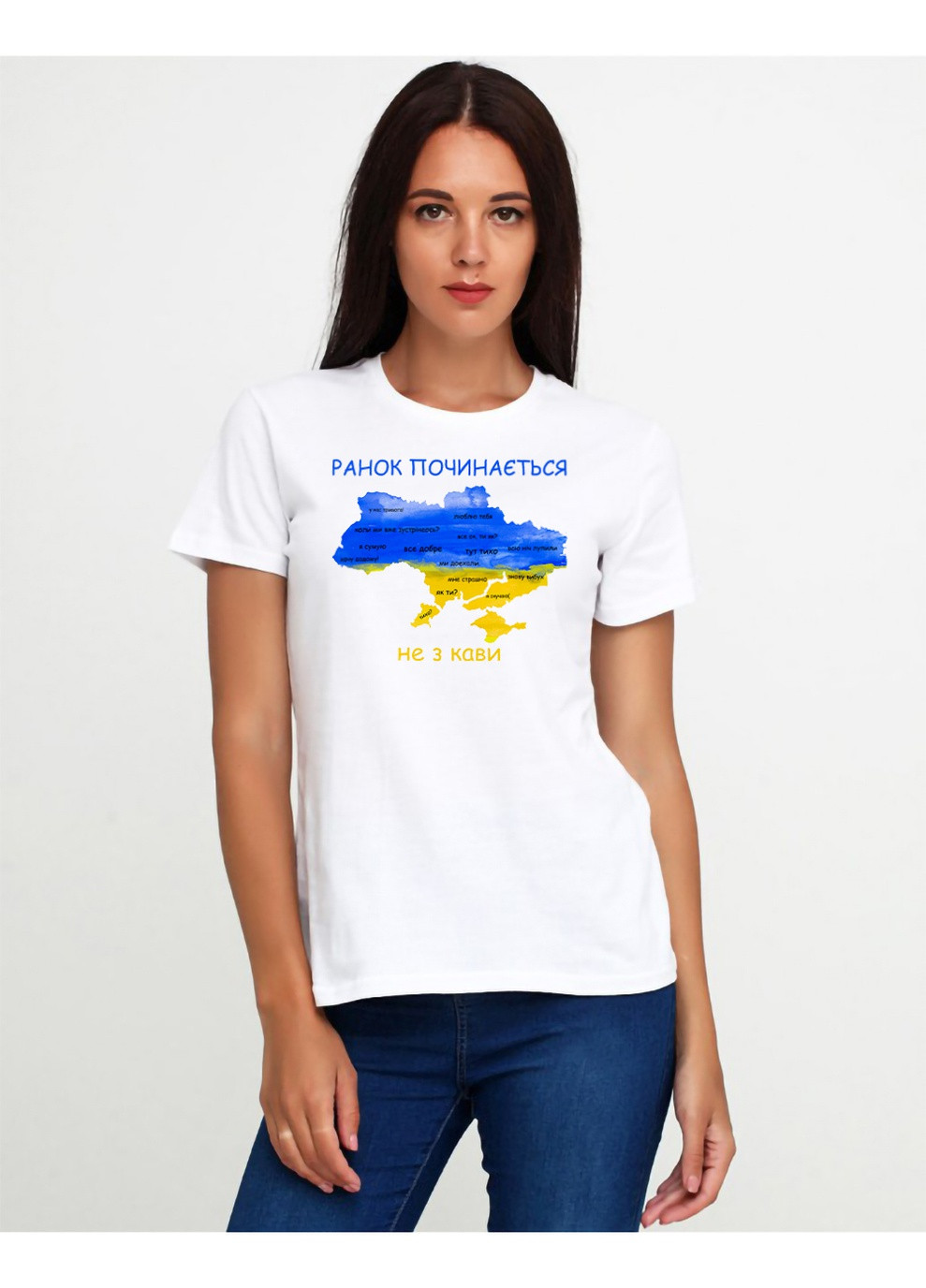 Женская футболка 18Ж425-17-Р2 с патриотическим принтом Malta - (254695244)