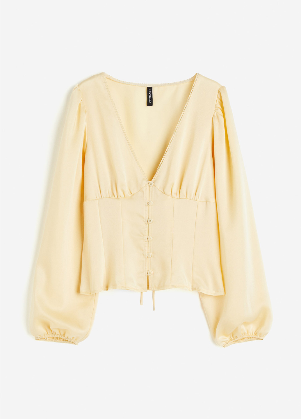 Светло-жёлтая блуза H&M